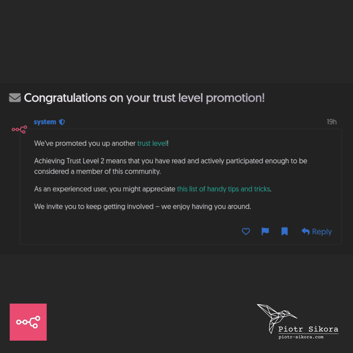 n8n forum - Trust level promotion