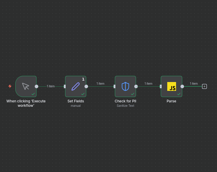Initial n8n workflow setup