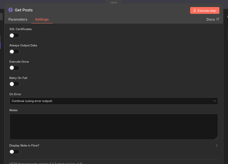 Flowlint - R1: Node is missing retry/backoff configuration - before fix